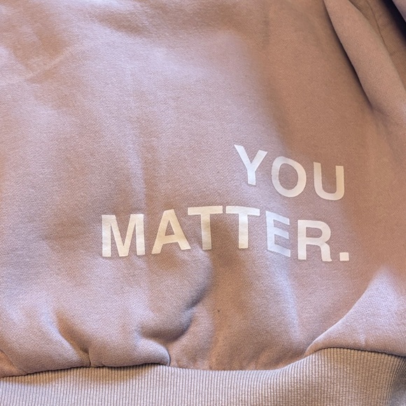 You Matter Comfy Pink Hoodie - Picture 6 of 6